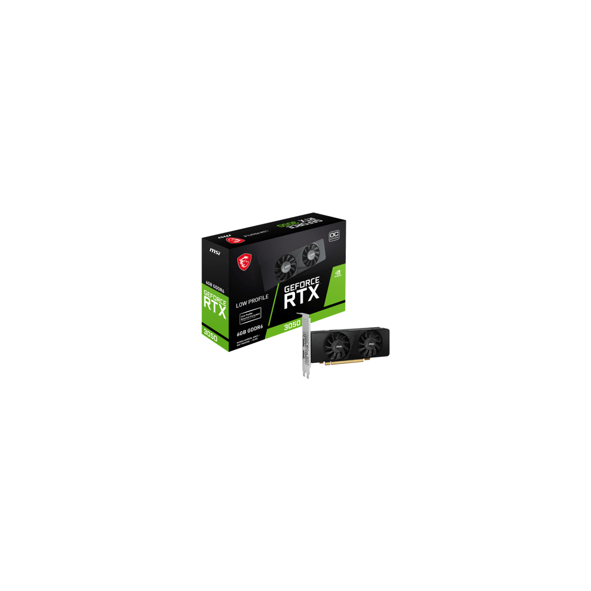 MSI GEFORCE RTX 3050 LP 6G OC tarjeta grafica NVIDIA 6 GB GDDR6