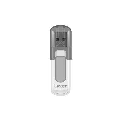 Lexar JumpDrive V100 unidad flash USB 64 GB USB tipo A 32 Gen 1 31 Gen 1 Gris Blanco