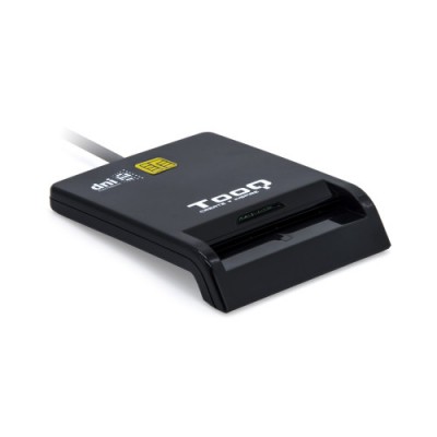 TooQ Lector de Tarjetas Inteligentes DNIe SIM USB C Negro
