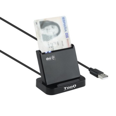 TooQ Lector de Tarjetas Inteligentes DNIe VISION USB 20 Negro