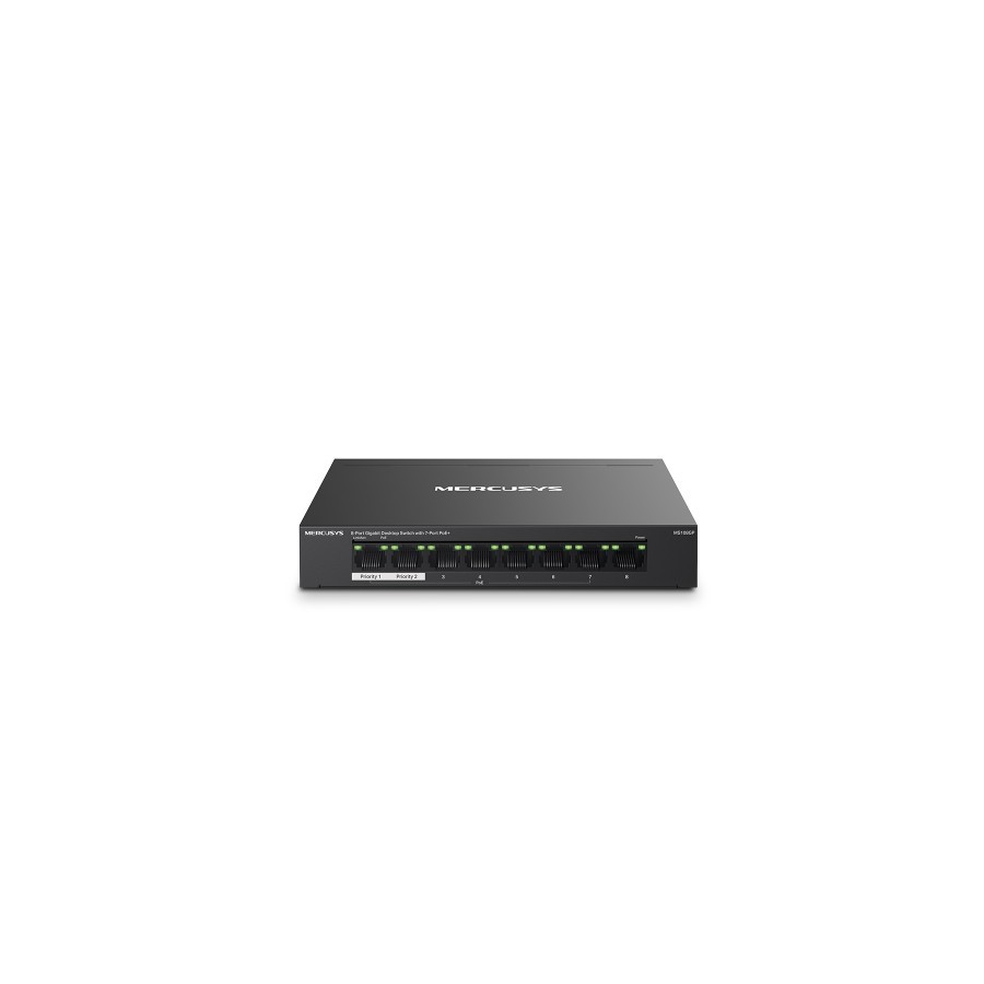 13307-Mercusys MS108GP switch Gestionado Gigabit Ethernet (10/100/1000) Energia sobre Ethernet (PoE) Negro 13307-Mercusys MS108GP switch Gestionado Gigabit Ethernet (10/100/1000) Energia sobre Ethernet (PoE) Negro