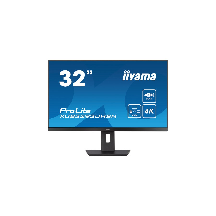 13533-MONITOR IIYAMA 32" XUB3293UHSN-B5, IPS, 60HZ, 4 MS, HDMI, USB, USB-C, DISPLAYPORT, ALT, REG ALT, GIRO, INCL 13533-MONITOR IIYAMA 32" XUB3293UHSN-B5, IPS, 60HZ, 4 MS, HDMI, USB, USB-C, DISPLAYPORT, ALT, REG ALT, GIRO, INCL