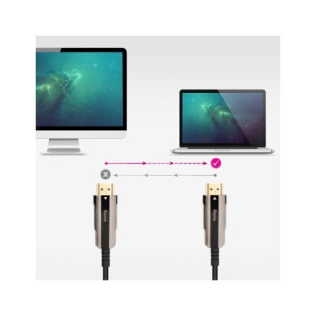 13684-NANOCABLE CABLE HDMI V2.0 AOC 4K@60HZ 18Gbps NEGRO 60 M