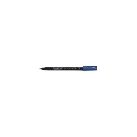 1382-MARCADOR LUMOCOLOR PERMANENTE PUNTA SUPERFINA 0,4MM. AZUL STAEDTLER 313-3