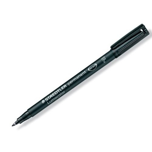 1387-MARCADOR LUMOCOLOR PERMANENTE PUNTA FINA 0,6MM. NEGRO STAEDTLER 318-9