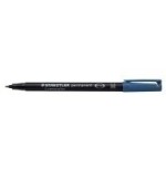 1395-MARCADOR LUMOCOLOR PERMANENTE PUNTA MEDIA 1MM. AZUL STAEDTLER 317-3