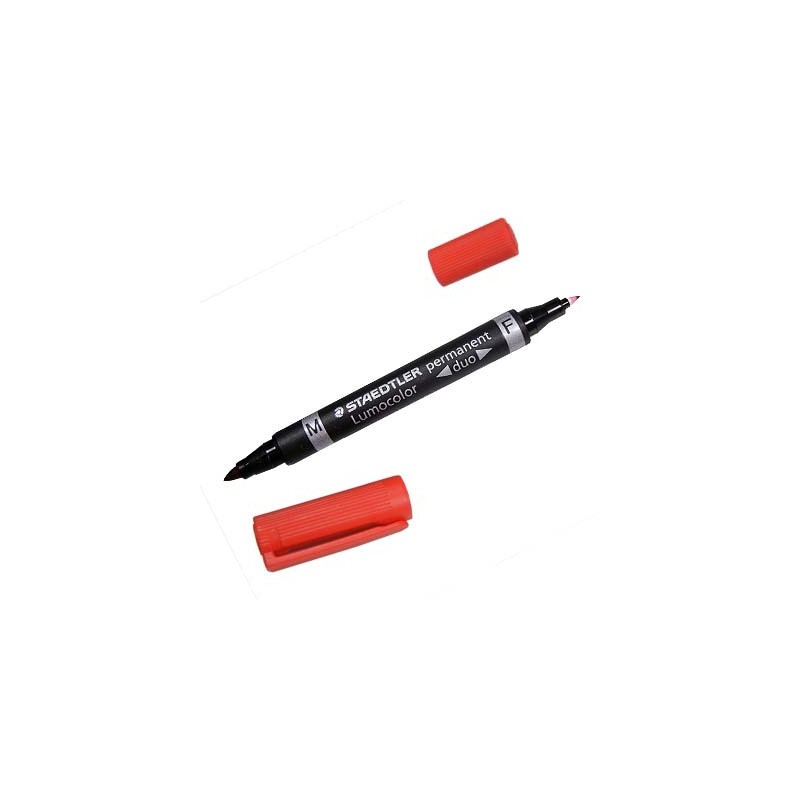 1410-MARCADOR DUO LUMOCOLOR PERMANENTE PUNTAS 0,6/1MM. 1MM. ROJO STAEDTLER 348-2 1410-MARCADOR DUO LUMOCOLOR PERMANENTE PUNTAS 0,6/1MM. 1MM. ROJO STAEDTLER 348-2