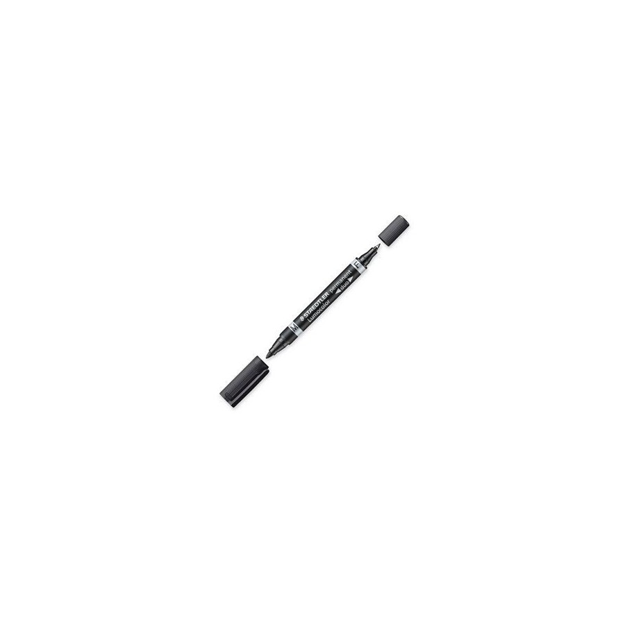 1412-MARCADOR DUO LUMOCOLOR PERMANENTE PUNTAS 0,6/1MM. 1MM. NEGRO STAEDTLER 348-9 1412-MARCADOR DUO LUMOCOLOR PERMANENTE PUNTAS 0,6/1MM. 1MM. NEGRO STAEDTLER 348-9