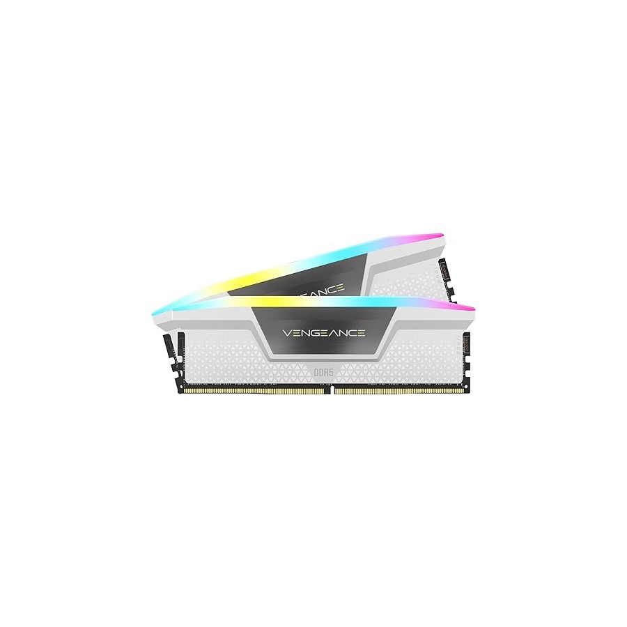 14213-MEMORIA CORSAIR DDR5 64GB 2X32GB PC5600 VENGEANCE RGB BLANCA CMH64GX5M2B5600C40W 14213-MEMORIA CORSAIR DDR5 64GB 2X32GB PC5600 VENGEANCE RGB BLANCA CMH64GX5M2B5600C40W