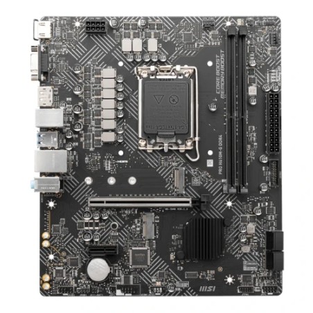 14271-PLACA MSI PRO H610M-G,INTEL,1700,H610,2DDR5,96GB,VGA+HDMI+DP,4SATA3+1M.2,2USB2.0,2USB3.2,USB-C,1GBLAN,MATX