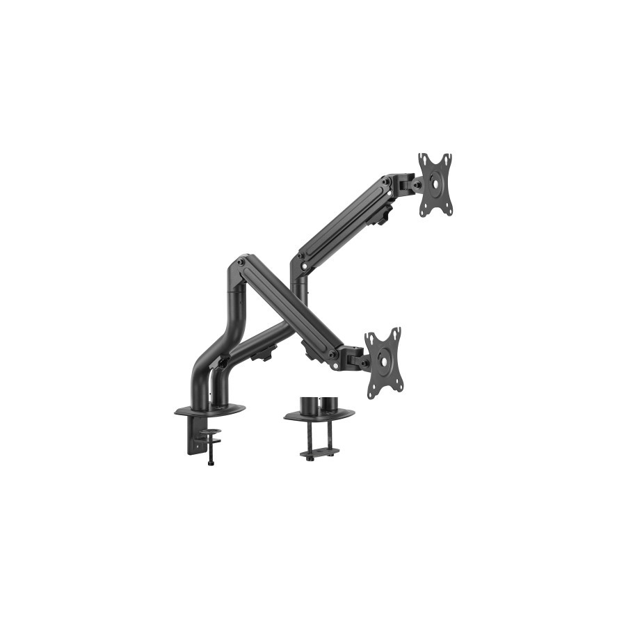 14487-EWENT SOPORTE DE ESCRITORIO PARA DOS MONITORES HASTA 34" CARGA MAXIMA 9KG. CON RESORTE MECANICO