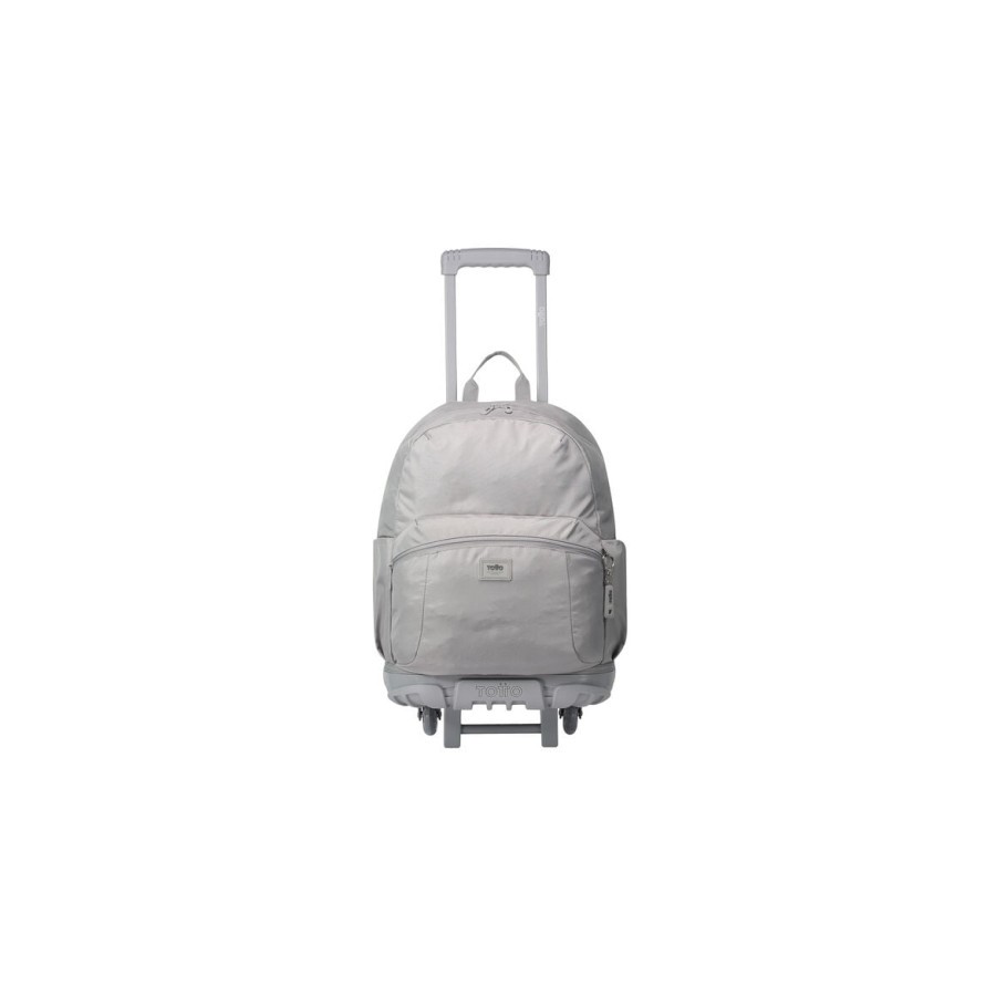 14635-MOCHILA ESCOLAR CON RUEDAS COLOR GRIS - TRIK TOTTO MA03TKI003-23100-G78 14635-MOCHILA ESCOLAR CON RUEDAS COLOR GRIS - TRIK TOTTO MA03TKI003-23100-G78