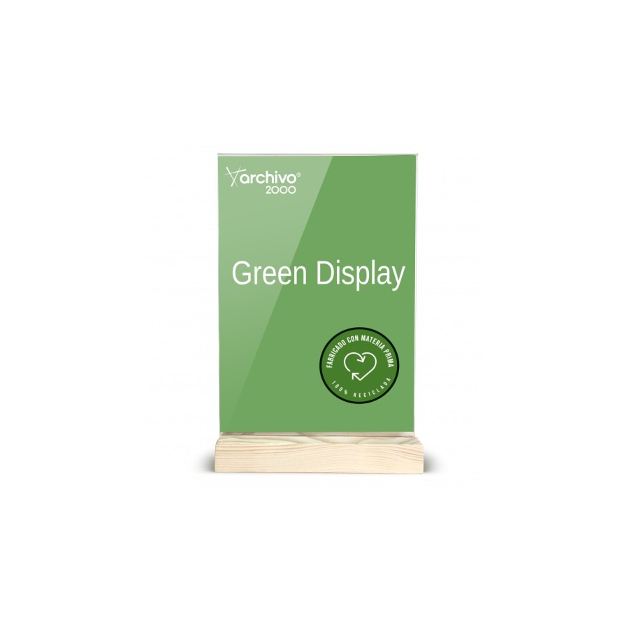 14748-EXPOSITOR SOBREMESA SOSTENIBLE GREENDISPLAY 4X15X24CM A5 ARCHIVO2000 15905M1 CS TP 14748-EXPOSITOR SOBREMESA SOSTENIBLE GREENDISPLAY 4X15X24CM A5 ARCHIVO2000 15905M1 CS TP