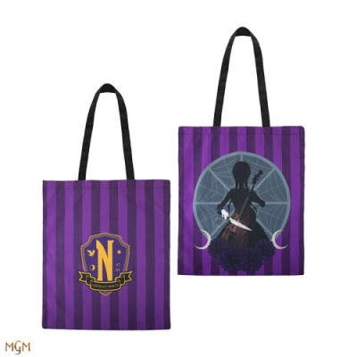 BOLSA TOTE WEDNESDAY CON CELLO 42X38 CM CINEREPLICAS CR2477