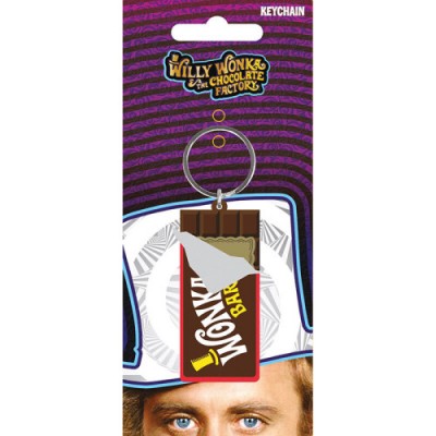 LLAVERO WILLY WONKA LOGO 6 CM PYRAMID RK39404C