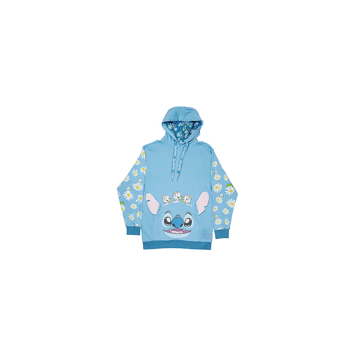 SUDADERA UNISEX CON CAPUCHA LILO STITCH PRIMAVERA S LOUNGEFLY WDLFHD0050S