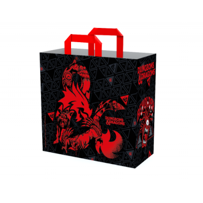 Konix KX DND SHOPPING BAG MONSTERS Negro Rojo Bolso grande