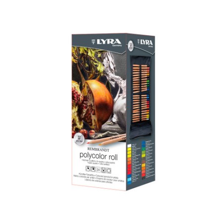 14916-ESTUCHE ENROLLABLE LYRA REMBRANDT POLYCOLOR DE TELA 24 UDS. LYRA L2004240