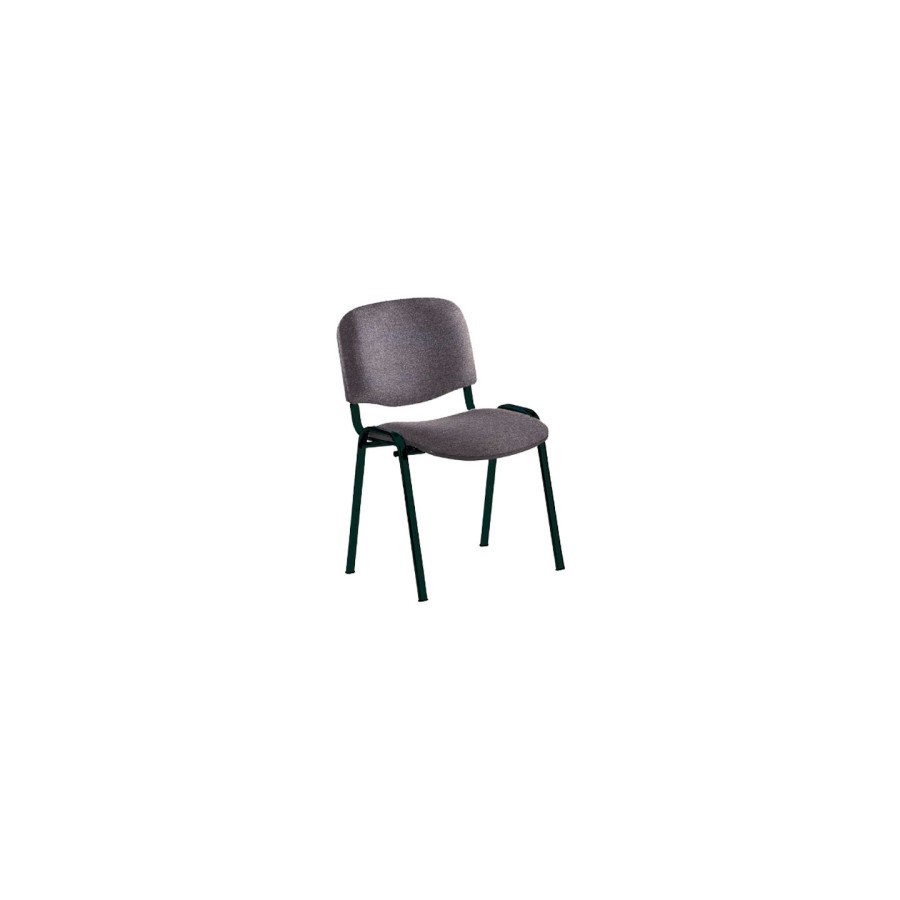 14952-SILLA CONFIDENTE ESTRUCTURA DE TUBO METALICO RESPALDO Y ASIENTO TAPIZADOS COLOR GRIS ROCADA 965/1