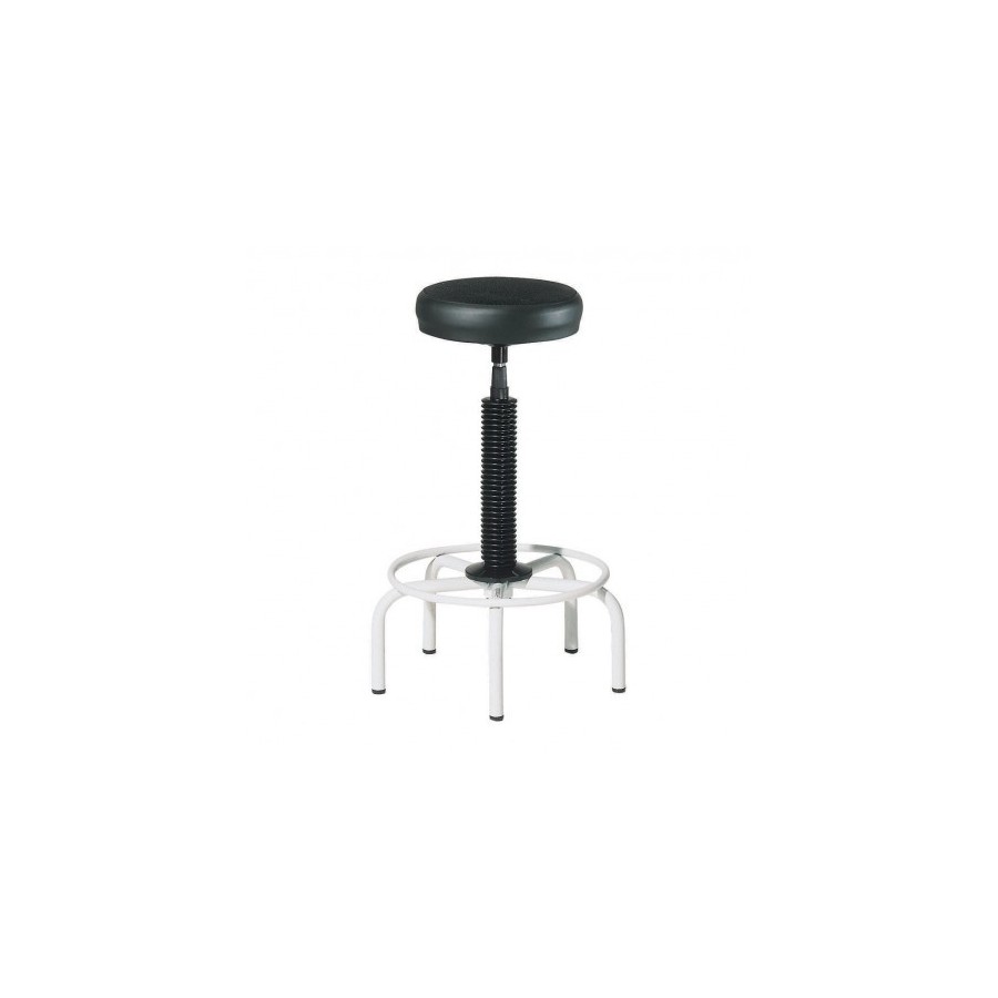 14959-TABURETE CON BASE DE 5 PIES ASIENTO TAPIZADO EN ARAN Y SIMIL PIEL ROCADA 900