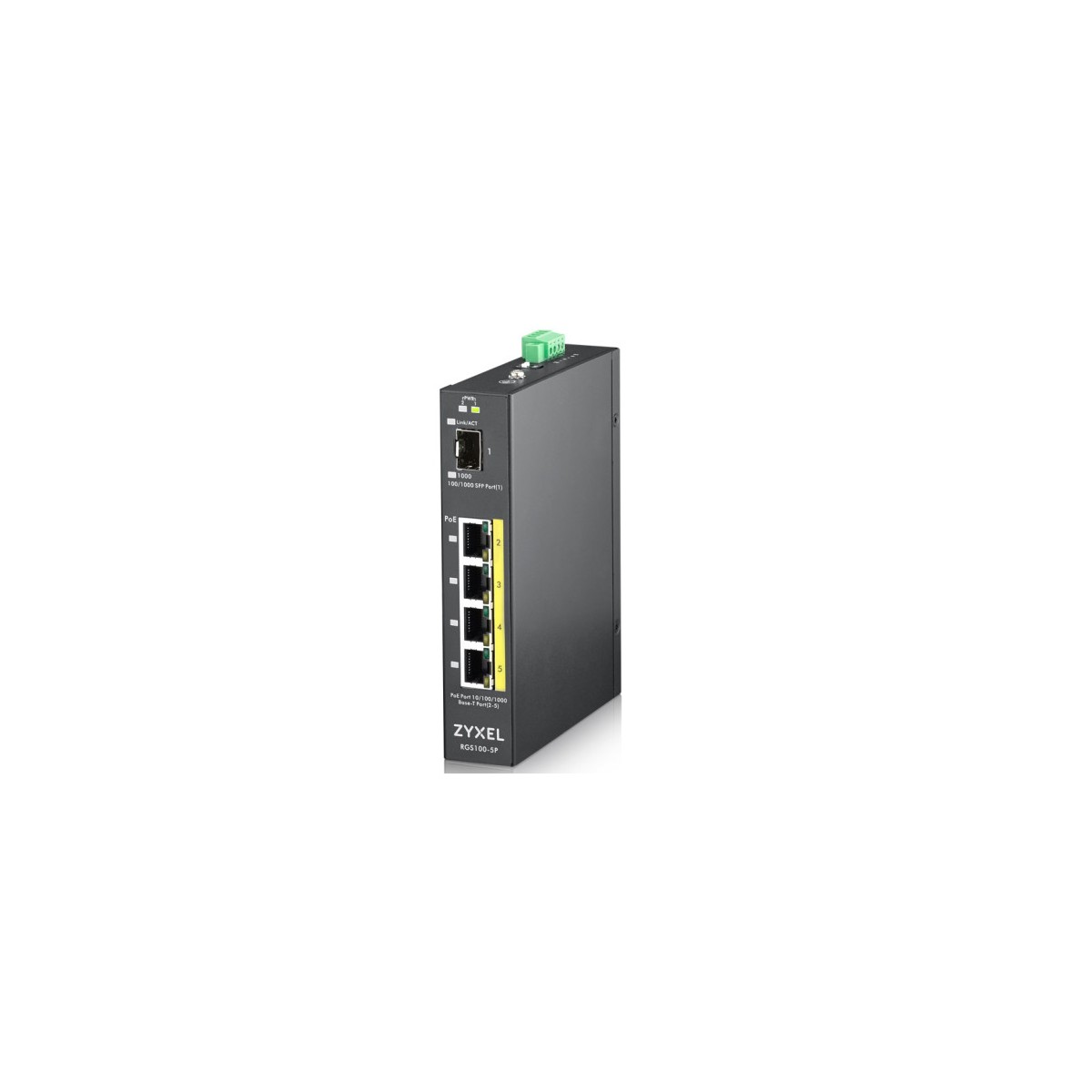 Zyxel RGS100 5P No administrado L2 Gigabit Ethernet 10 100 1000 Energia sobre Ethernet PoE Negro