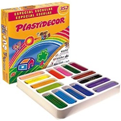 1506-ESTUCHE 352 CERAS DE COLOR CON 16 COLORES DIFERENTES NO ENSUCIAN PLASTIDECOR 8417191