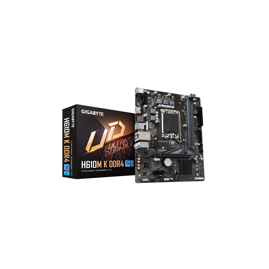15067-PLACA GIGABYTE H610M K DDR4,INTEL,1700,H610,2DDR4,64GB,HDMI,GBLAN,2SATA3+M.2,4USB3.2,MATX 15067-PLACA GIGABYTE H610M K DDR4,INTEL,1700,H610,2DDR4,64GB,HDMI,GBLAN,2SATA3+M.2,4USB3.2,MATX