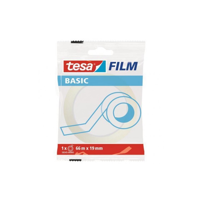 1510-CINTA ADHESIVA TRANSLUCIDA BASIC 19MM.X66M. TESA 58545-0000