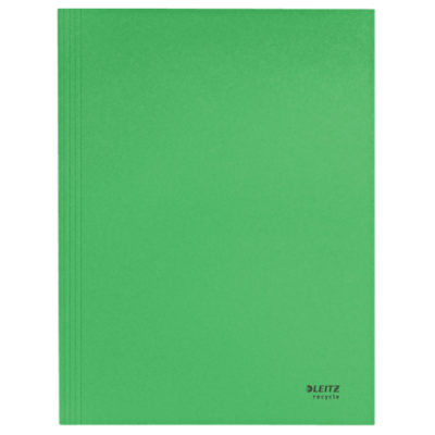 CARPETA CARTON 3 SOLAPAS A4 RECYCLE 100 VERDE LEITZ 39060055