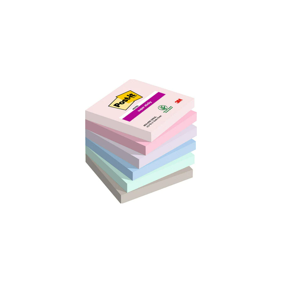 15536-PACK 6 BLOCS 90 HOJAS NOTAS ADHESIVAS 76X76MM SUPER STICKY COLECCION SOULFUL 654-6SS-SOUL POST-IT 7100259204 15536-PACK 6 BLOCS 90 HOJAS NOTAS ADHESIVAS 76X76MM SUPER STICKY COLECCION SOULFUL 654-6SS-SOUL POST-IT 7100259204