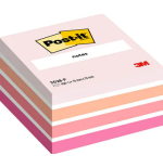15553-CUBO 450 HOJAS NOTAS ADHESIVAS 76X76MM COLORES SURTIDOS ROSAS 2028-P POST-IT 7100172384