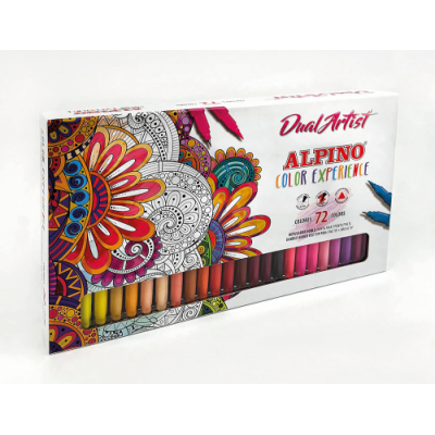 ESTUCHE 72 ROTULADORES DUAL ARTIST COLOR EXPERIENCE ALPINO AR000197