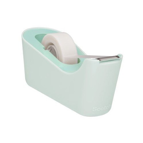15659-DISPENSADOR PORTARROLLOS C18 DE SOBREMESA COLOR MENTA CON ROLLO CINTA INVISIBLE 19MM X 33M MAGIC C18-M SCOTH 71001