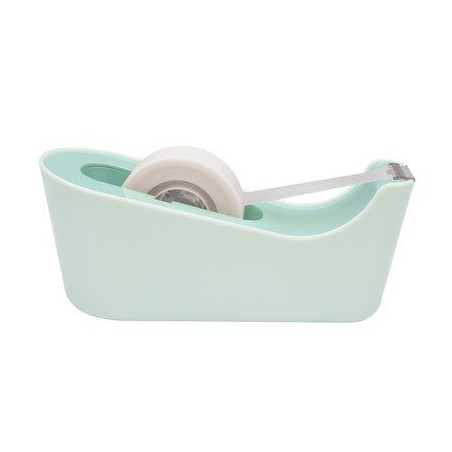 15660-DISPENSADOR PORTARROLLOS C18 DE SOBREMESA COLOR MENTA CON ROLLO CINTA INVISIBLE 19MM X 33M MAGIC C18-M SCOTH 71001