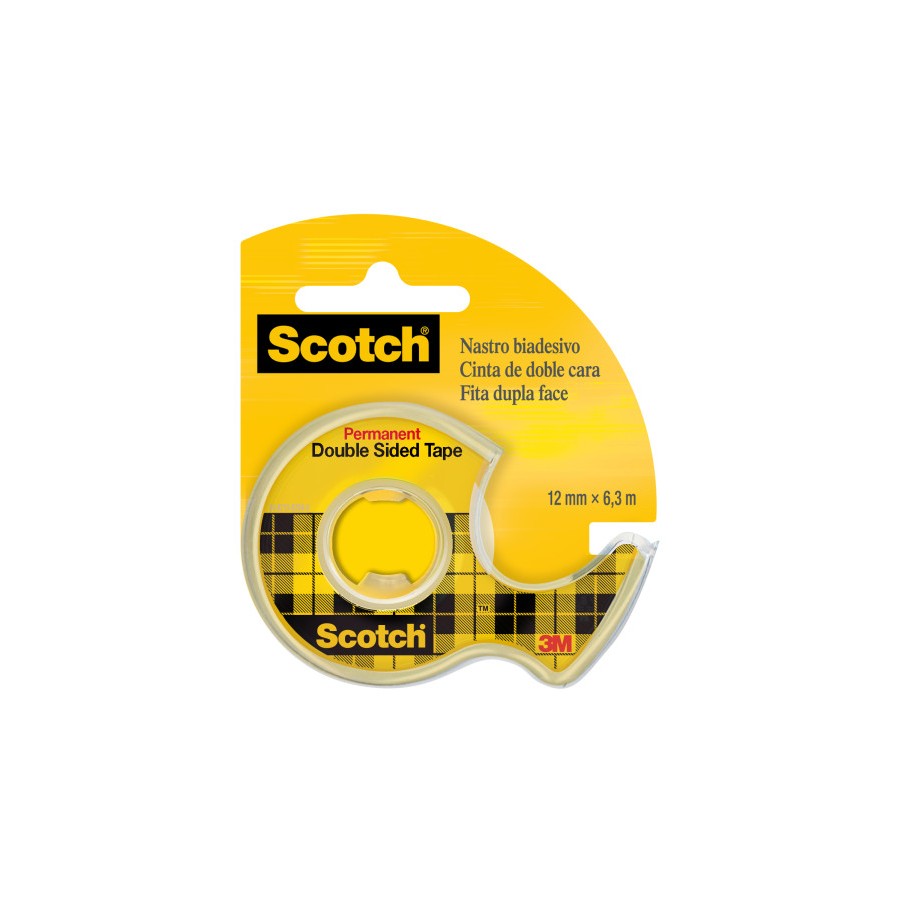 15669-ROLLO CINTA ADHESIVA DOBLE CARA 12,7MM X 6,3M CON DISPENSADOR 136D SCOTH 7100284974