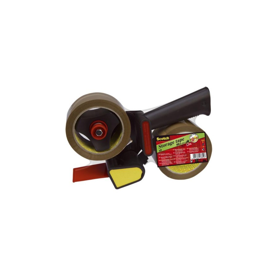 15693-PACK PRECINTADORA MANUAL + 2 ROLLOS CINTA DE EMBALAJE MARRON 50MM X 66M HV.5066.R2D.B SCOTH 7100298856