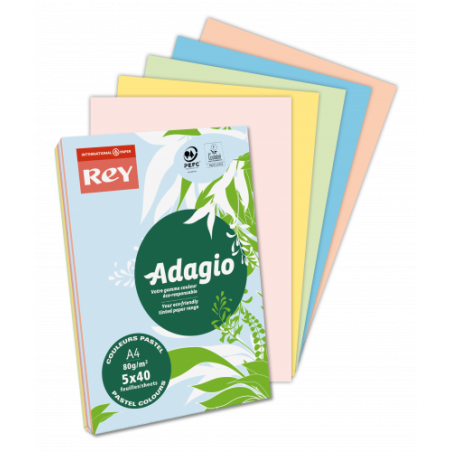 1573-PAQUETE 500H PAPEL 80GR A3 AZUL CELESTE PALIDO ADAGIO 156238