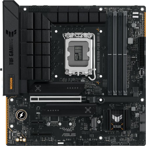 15798-PLACA ASUS TUF GAMING B760M-PLUS WIFI II,INTEL,1700,B760,4DDR5,128GB,HDMI+DP,4SATA+2M.2,5USB3.2+1USB-C,2.5GB+WIFI+