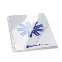 1582-CAJA DE 100 CUBIERTAS PVC TRANSPARENTE FORMATO A4 DE 180 MICRAS CRISTAL GBC CE011880E