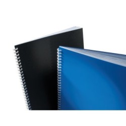1586-CAJA DE 100 CUBIERTAS POLIPROPILENO FORMATO A4 DE 500 MICRAS COLOR NEGRO GBC ESP425504