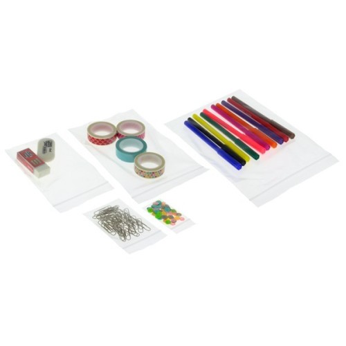 15978-PACK 100 BOLSAS POLIETILENO 50 MICRAS AUTOCIERRE ZIP 80X120MM FIXO 50063200