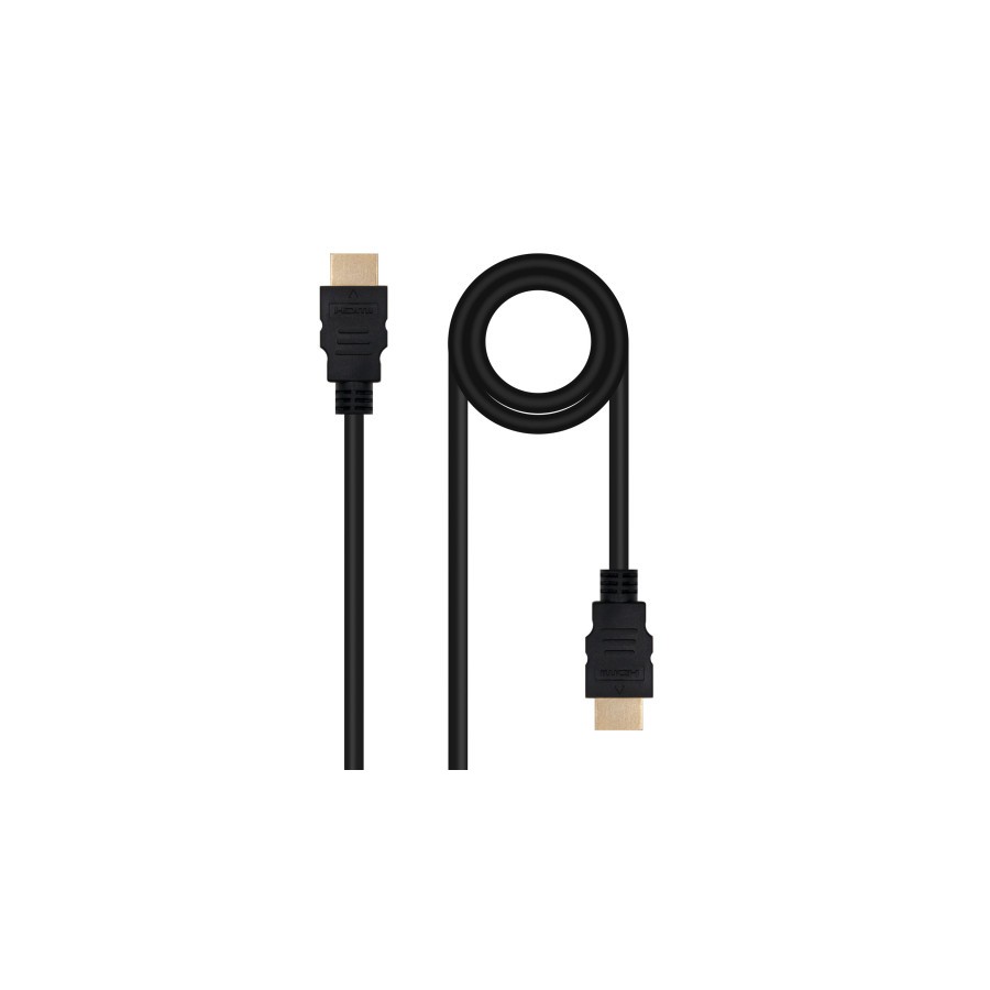 16024-Nanocable Cable HDMI V2.0 4K@60Hz 18Gbps A/M-A/M, 1 m, Negro 16024-Nanocable Cable HDMI V2.0 4K@60Hz 18Gbps A/M-A/M, 1 m, Negro