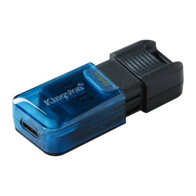 Kingston Technology DataTraveler 80 unidad flash USB 64 GB USB Tipo C 32 Gen 1 31 Gen 1 Negro Azul