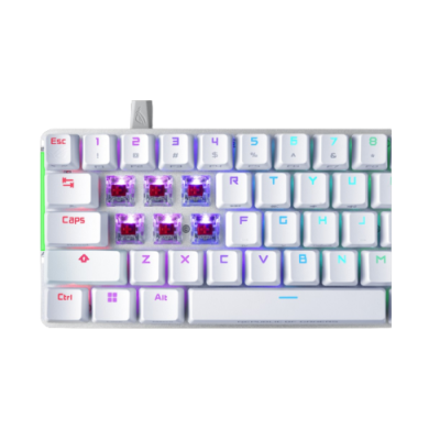 TECLADO ASUS ROG FALCHION ACE WHITE BLANCO