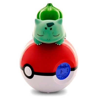 RELOJ DESPERTADOR BULBASAUR EN POKEBALL 18 CM TEKNOFUN 811367