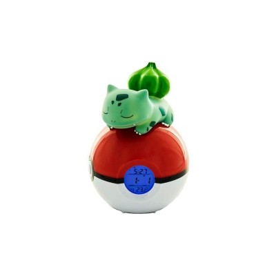 RELOJ DESPERTADOR BULBASAUR EN POKEBALL 18 CM TEKNOFUN 811367