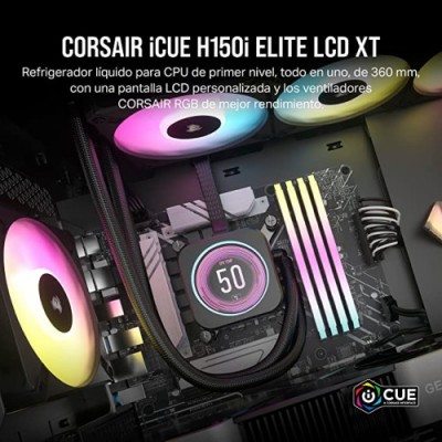 VENTI CPU CORSAIR ICUE H150I ELITE LCD XT CW 9060075 WW