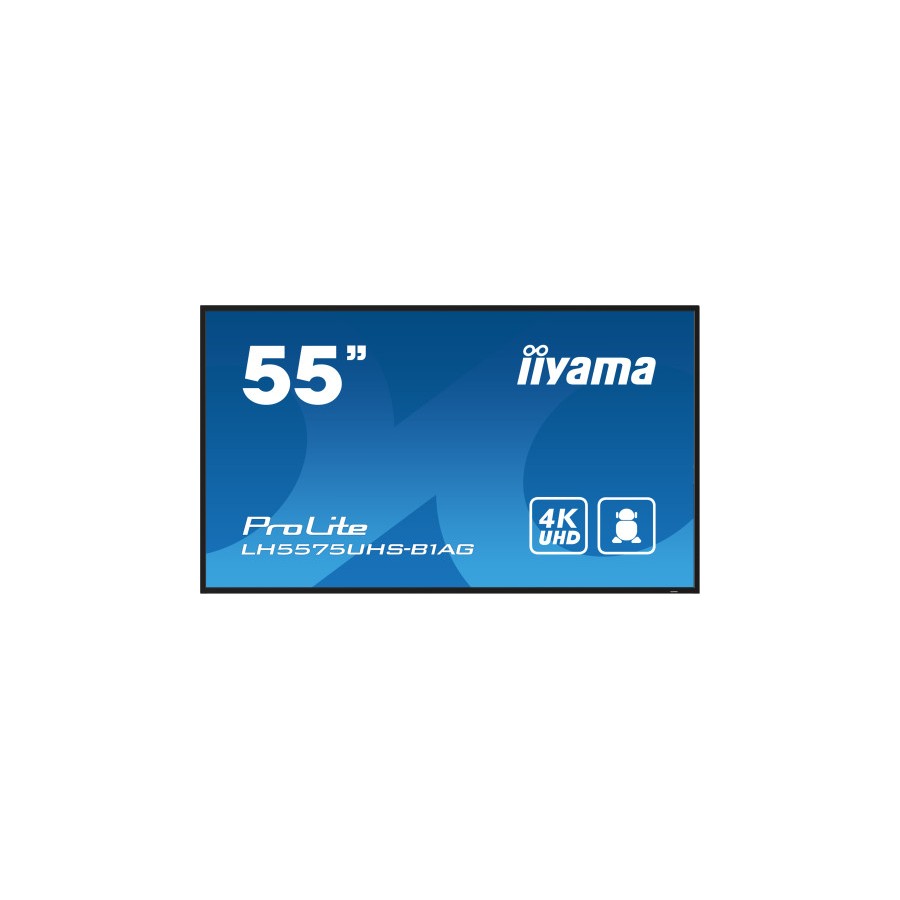 16225-iiyama ProLite Pantalla plana para senalizacion digital 138,7 cm (54.6") LCD Wifi 500 cd / m2 4K Ultra HD Negro Pr