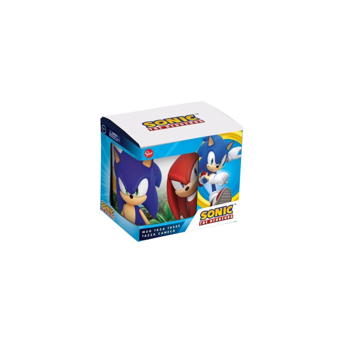 TAZA EN CAJA REGALO PERSONAJES SONIC 325 ML STOR 497