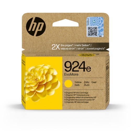 16291-HP Cartucho de Tinta Original EvoMore 924e amarilla